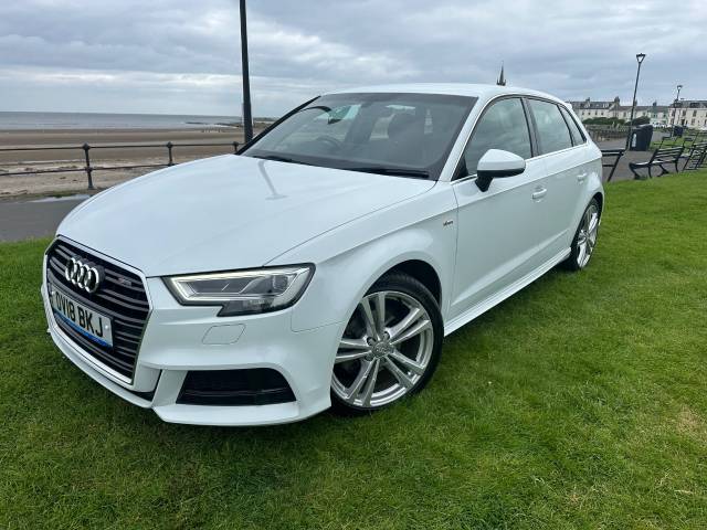 Audi A3 2.0 S Line TDI S-A Hatchback Diesel White