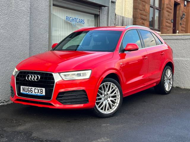 Audi Q3 2.0 TDI [184] Quattro S Line Plus 5dr Estate Diesel Red