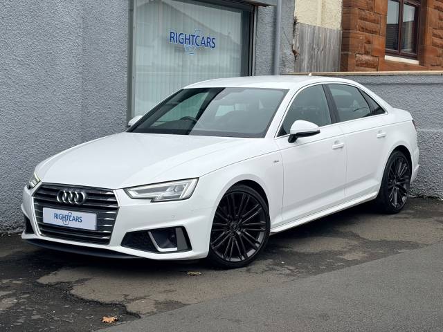Audi A4 2.0 35 TFSI S Line 4dr S Tronic Saloon Petrol White